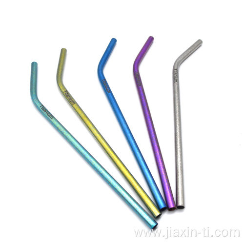 Lightweight Safety Ecofriendly Titanium Drinking Straws